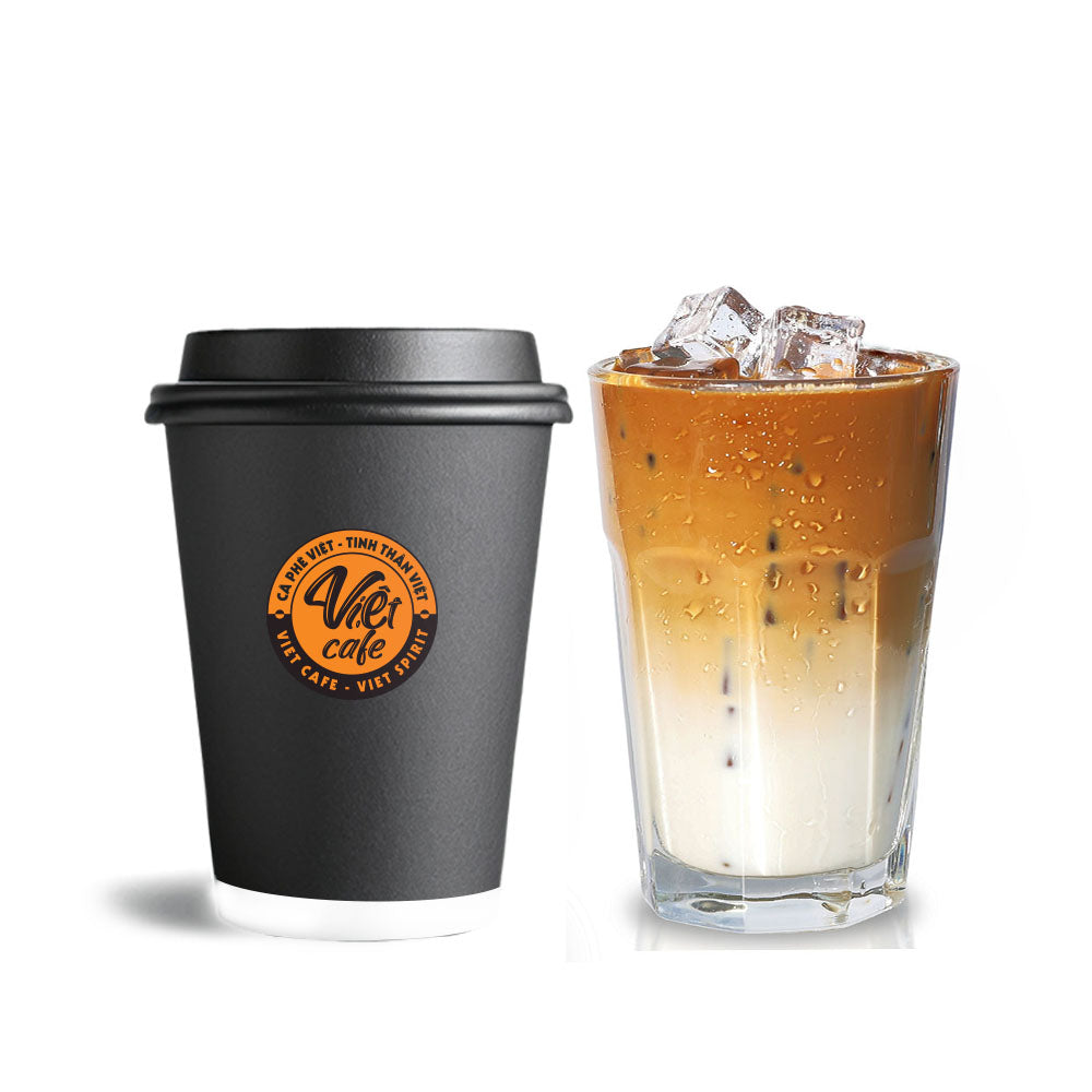 Bạc xỉu đá - Iced white coffee | cafe Viet