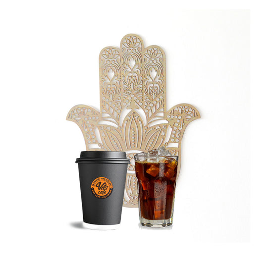 1 cà phê đá + 1 tấm thiền gỗ Hamsa | Thiền | Cafe Việt