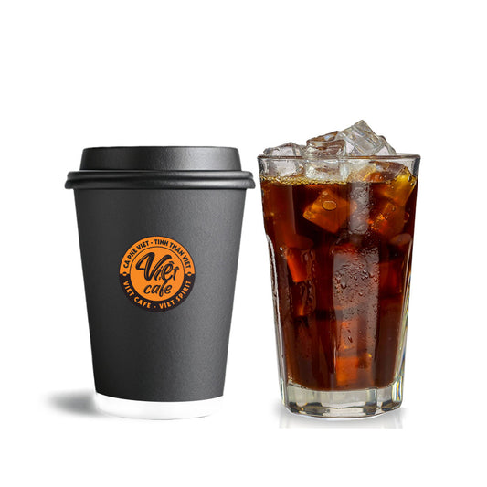 Cà phê đen đá - Iced traditional Vietnamese coffee | cafe Viet